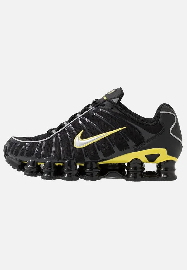 SHOX TL UNISEX - Sneaker low - black/metallic silver/dynamic yellow