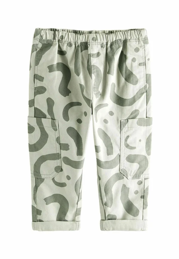 SIDE PULL-ON STANDARD - Stoffhose - green print