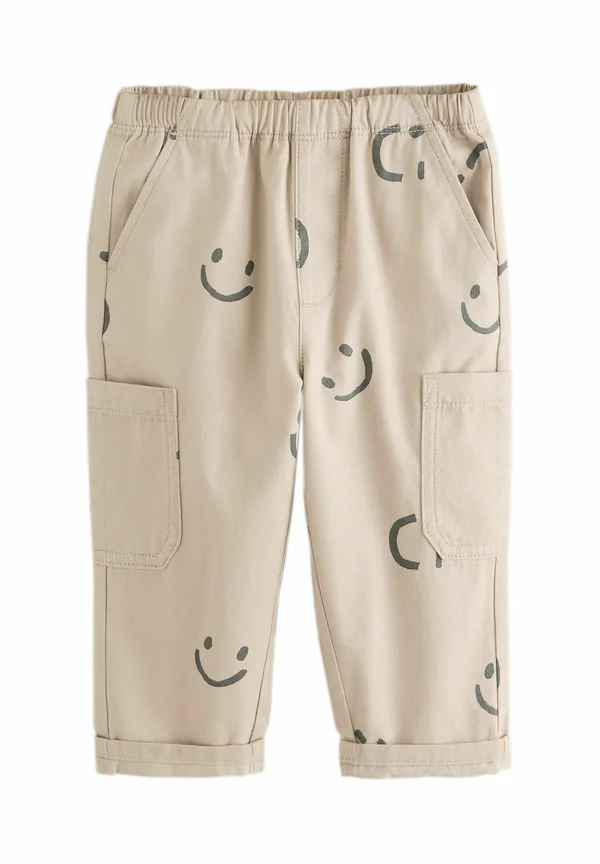 SIDE PULL-ON STANDARD - Stoffhose - neutral smile print