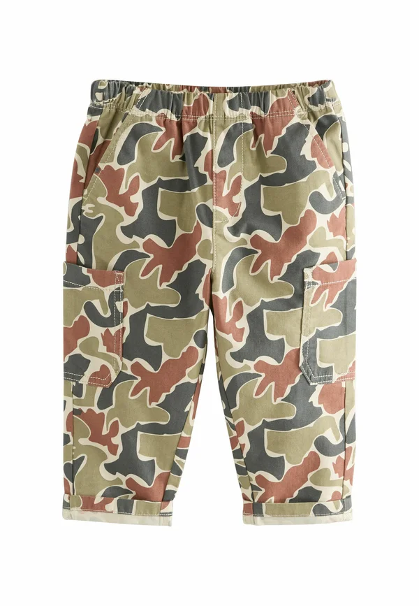 SIDE PULL-ON STANDARD - Stoffhose - red green camo