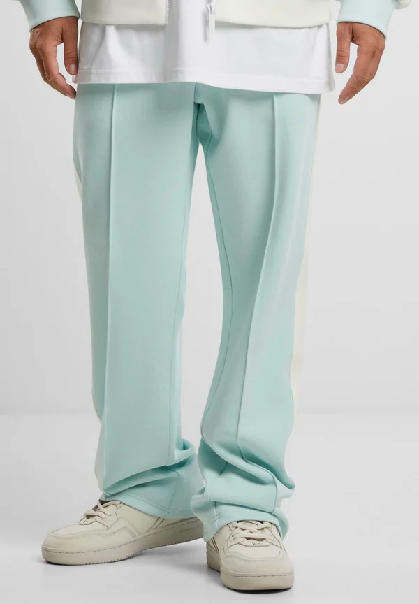 SIDESTRIPE - Jogginghose - lightaqua offwhite