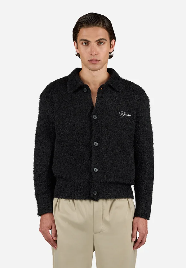 SIGNAR CARDIGAN - Strickjacke - black