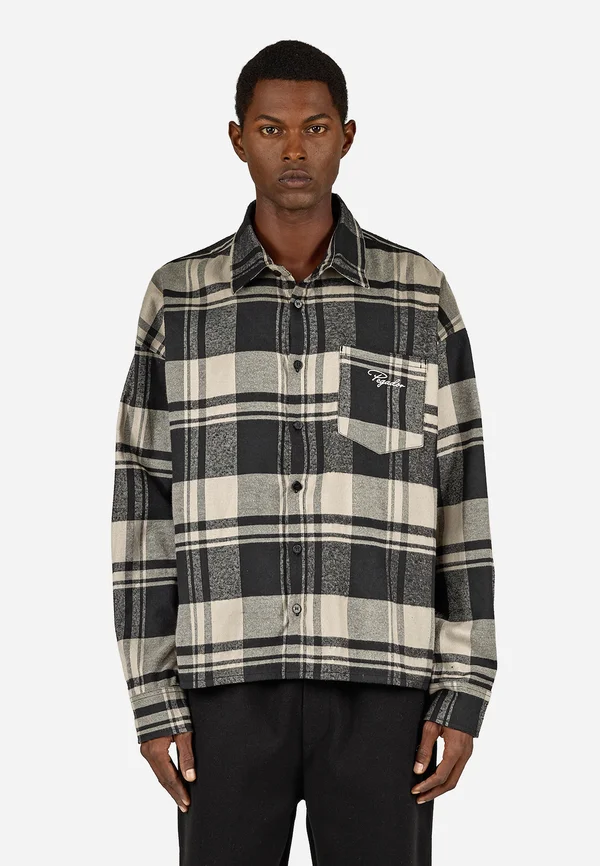 SIGNAR OVERSIZED - Hemd - black/grey