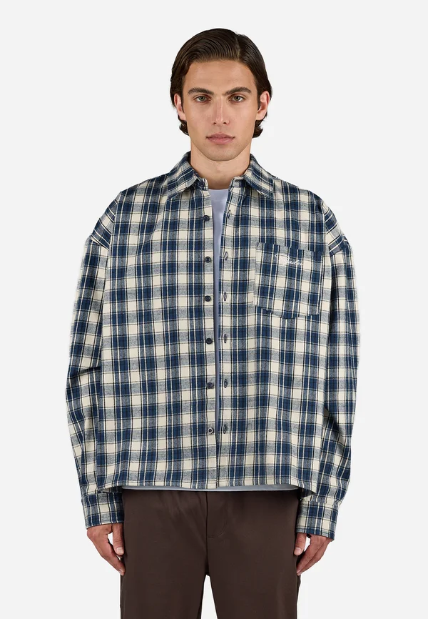 SIGNAR SHIRT - Hemd - washed indigo navy/stone