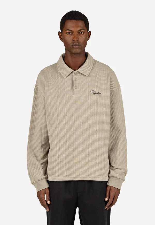 SIGNAR WAFFLE - Sweatshirt - washed flint grey/black