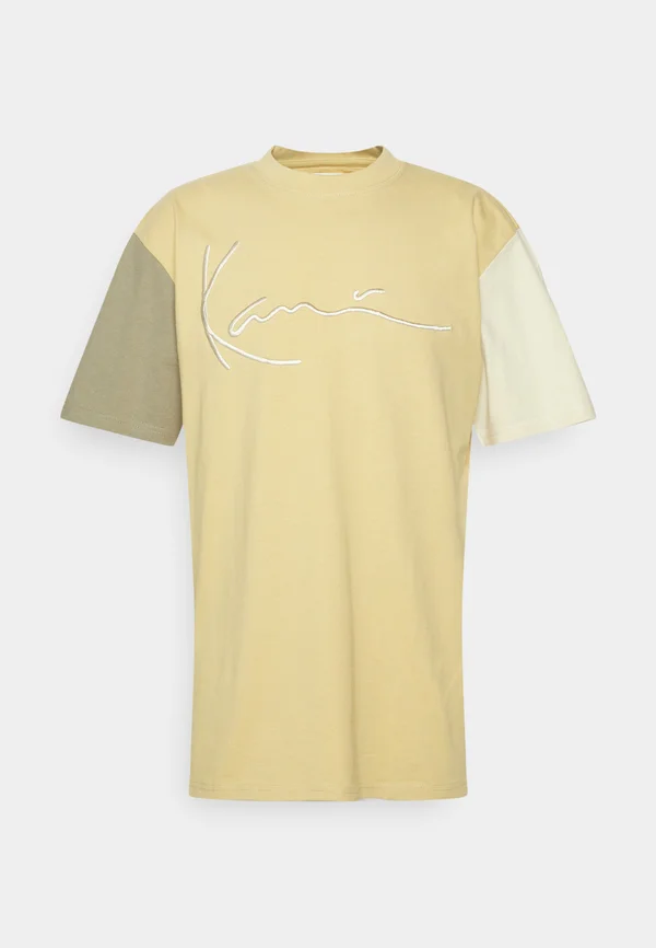SIGNATURE BLOCK TEE UNISEX - T-Shirt print - light sand