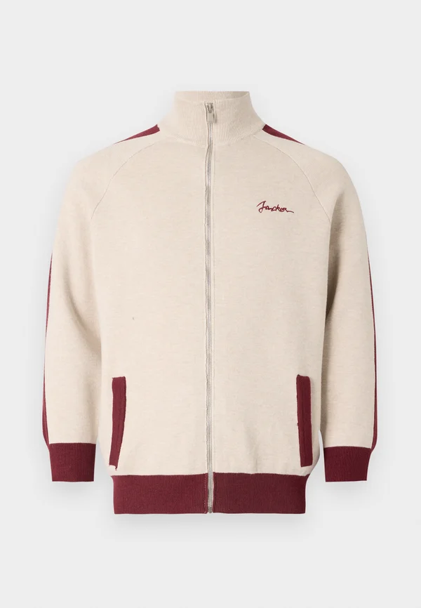 SIGNATURE CARDIGAN UNISEX - Strickjacke - beige