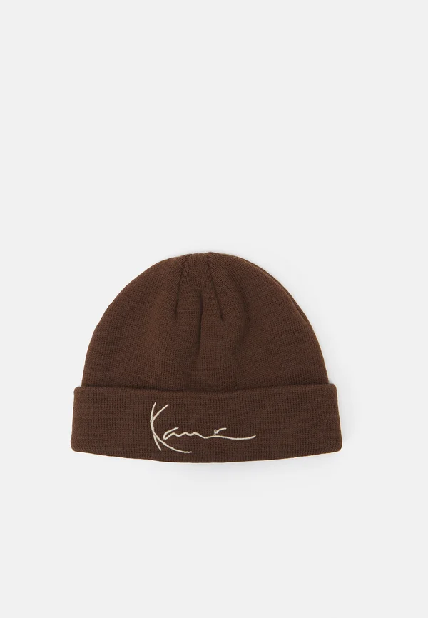 SIGNATURE FINE FISHERMAN BEANIE UNISEX - Mütze - brown