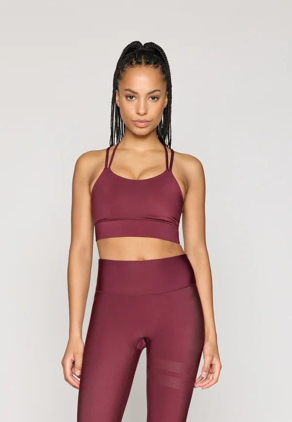 SIGNATURE GLOSS BRA - Sport-BH mit leichter Stützkraft - port royale