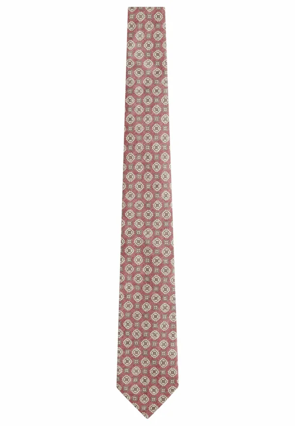 SIGNATURE MADE IN ITALY PRINTED MELANGE - Krawatte - pink medallion