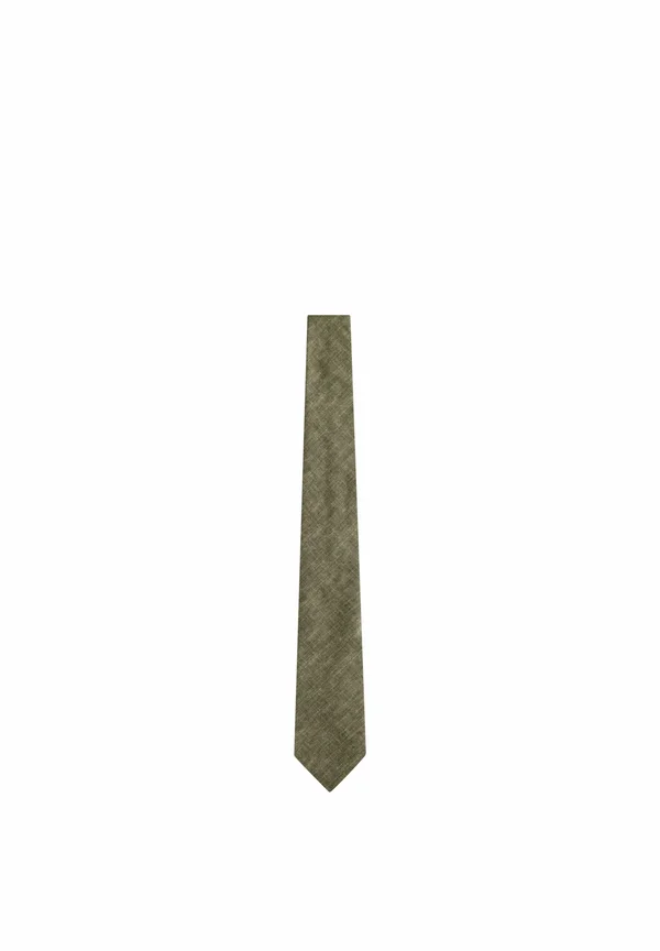 SIGNATURE MADE IN ITALY PRINTED MELANGE LOOK REGULAR FIT - Krawatte - green