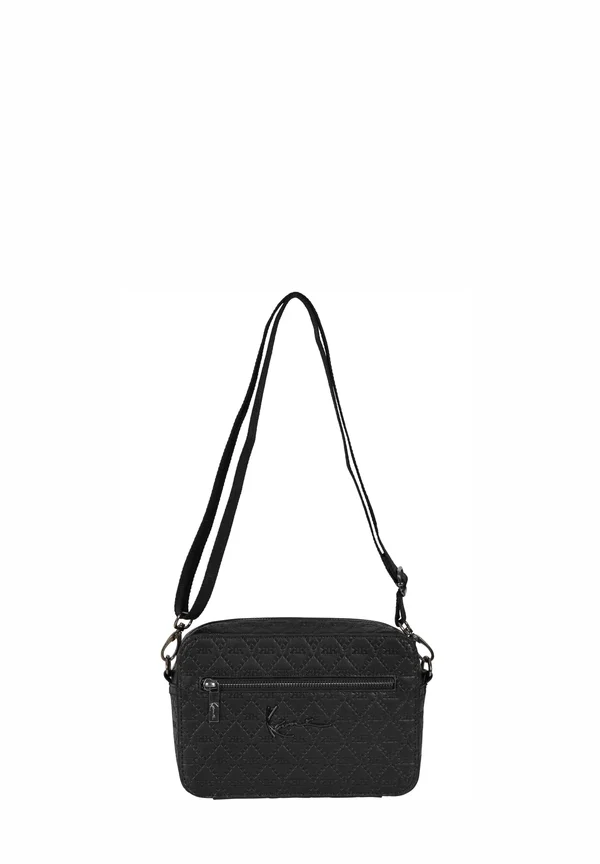 SIGNATURE MONOGRAM AOP MESSENGER - Umhängetasche - black