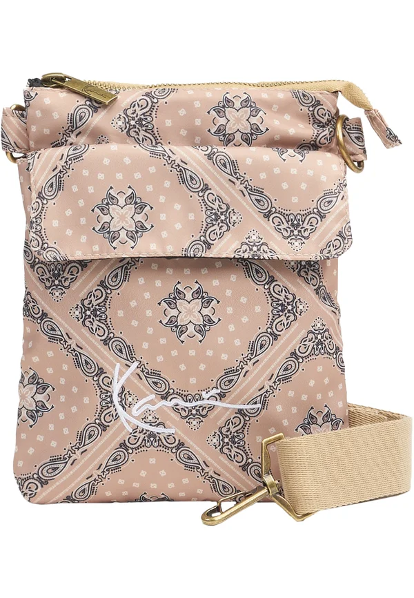 SIGNATURE PAISLEY FLAT MESSENGER - Umhängetasche - sand white