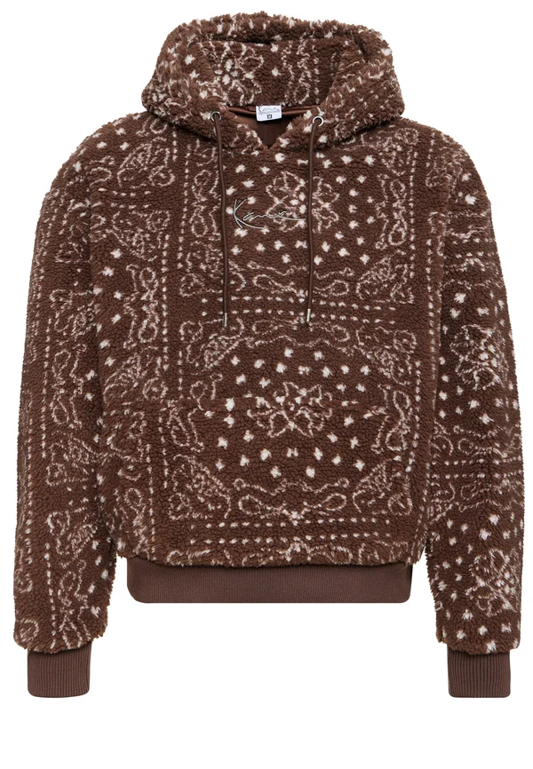 SIGNATURE PAISLEY HOODIE - Kapuzenpullover - brown/white
