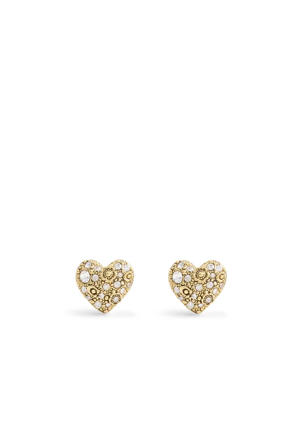 SIGNATURE PAVÉ HEART STUD EN COFFRET - Ohrringe - open white