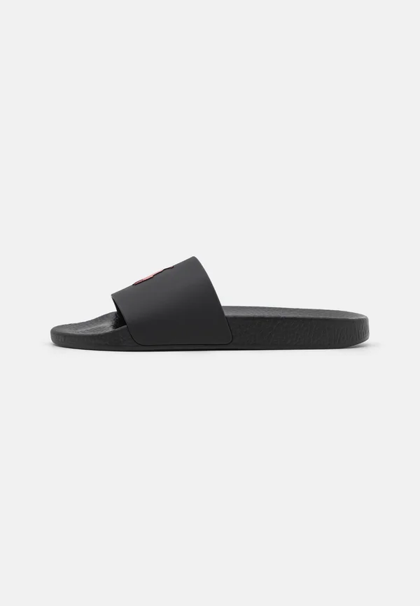 SIGNATURE PONY SLIDE - Badesandale - black/red