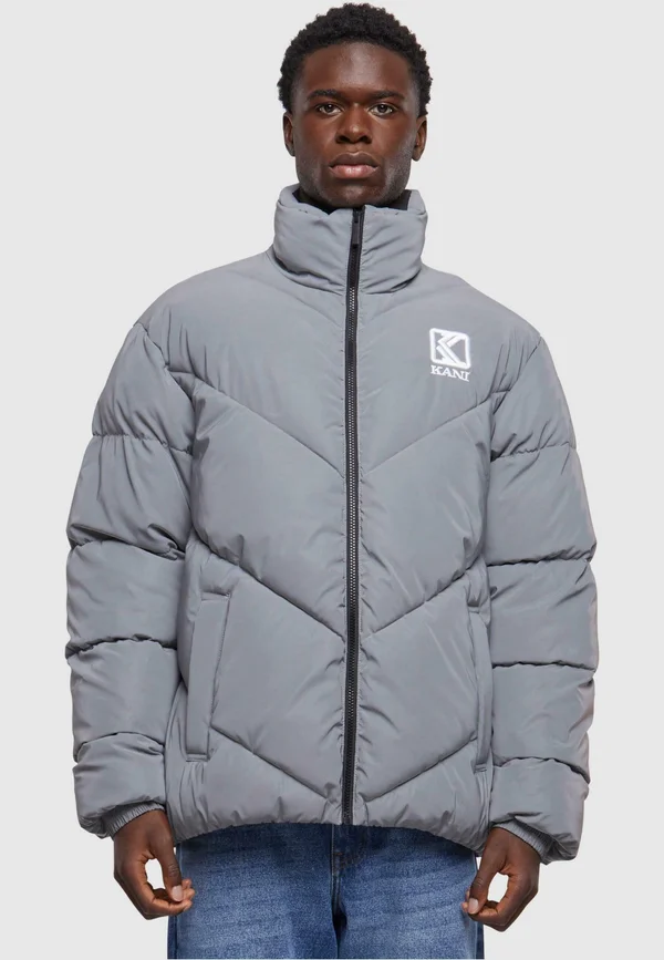 SIGNATURE PUFFER - Winterjacke - silver reflective