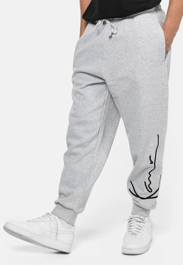 SIGNATURE RETRO PANTS - Jogginghose - grey/black