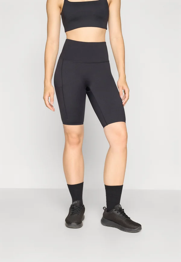 SIGNATURE RUNNING POCKET BIKE SHORTS - Tights - black