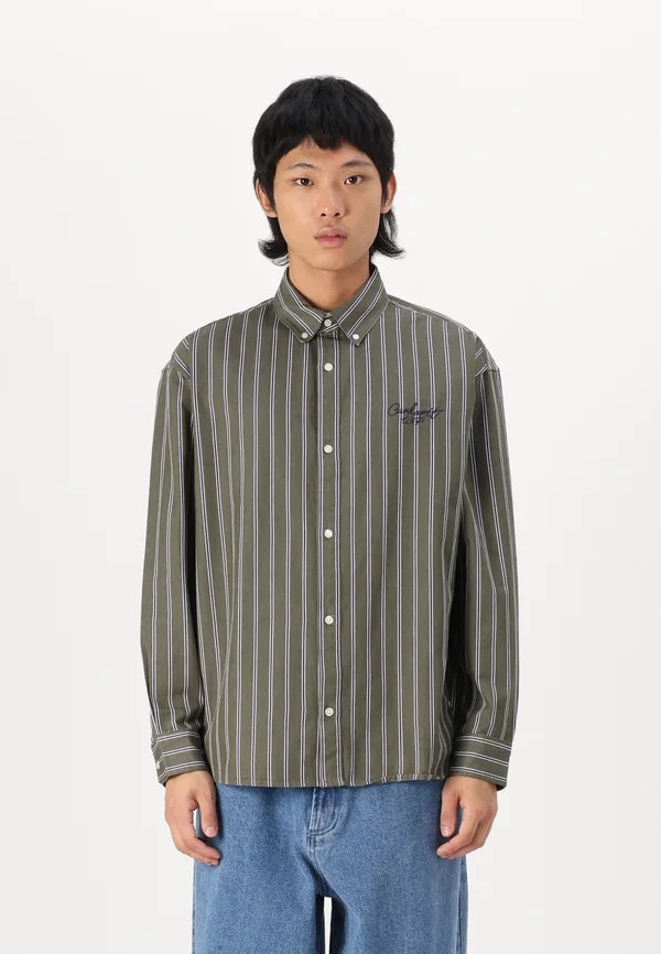SIGNATURE SHIRT - Hemd - office green/aura stone washed