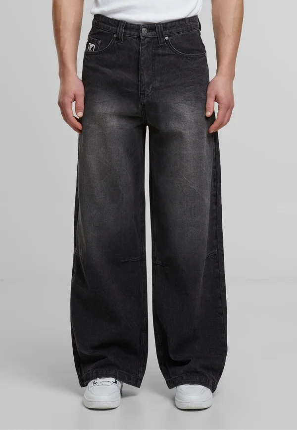 SIGNATURETIE DYE - Jeans Straight Leg - black