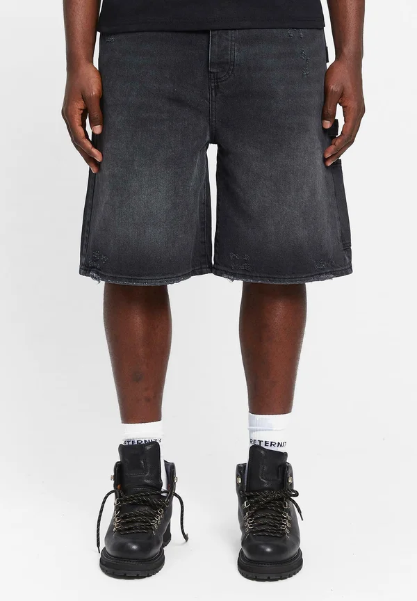 SIGNE JORTS - Jeans Shorts - washed black