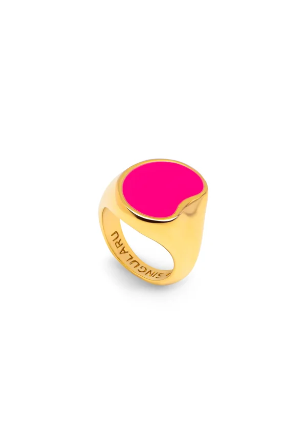 SIGNET BEAN ENAMEL - Ring - gold-coloured