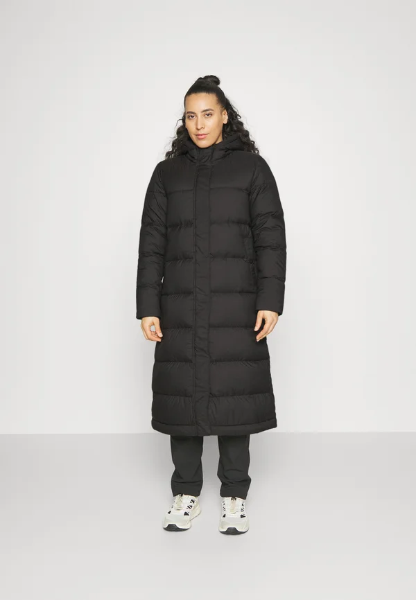 SILENT LONG PARKA - Daunenmantel - black