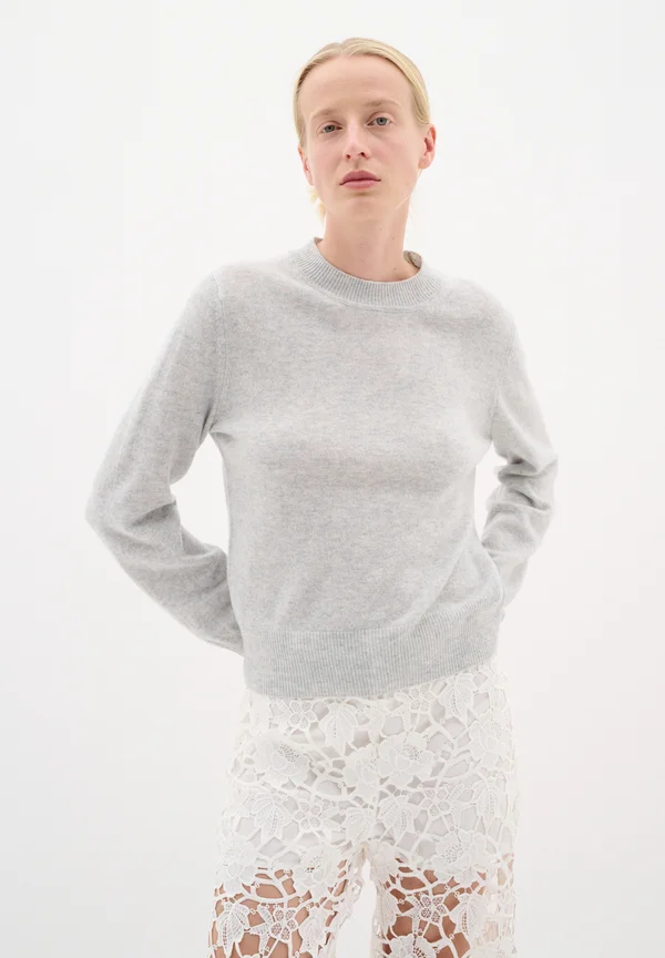 SILJE - Strickpullover - light grey melange