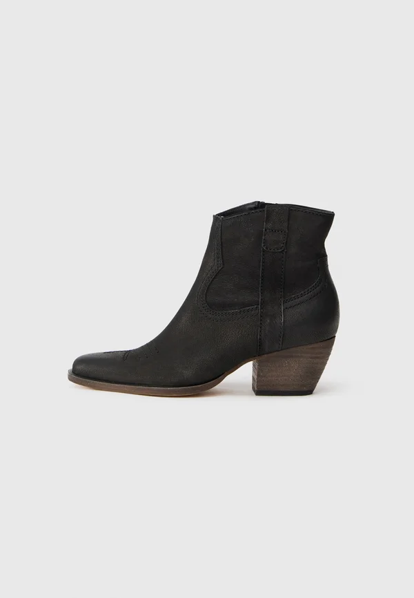 SILMA - Cowboy-/Bikerstiefelette - black