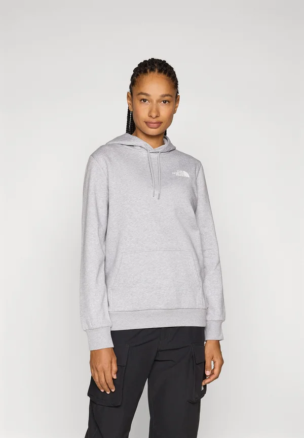 SIMPLE DOME HOODIE - Kapuzenpullover - light grey heather