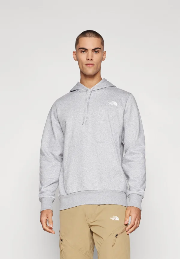 SIMPLE DOME HOODIE - Kapuzenpullover - light grey heather