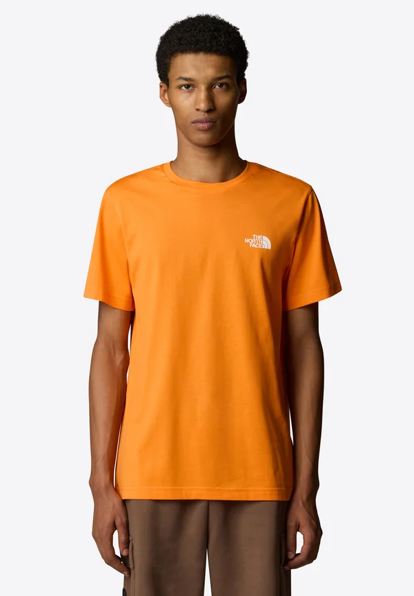 SIMPLE DOME TEE - T-Shirt print - digital orange
