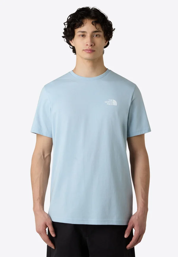 SIMPLE DOME TEE - T-Shirt print - faded blue tnf black
