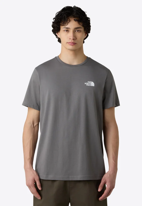 SIMPLE DOME TEE - T-Shirt print - smoked pearl tnf white