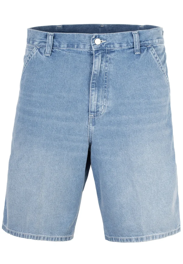SIMPLE - Jeans Shorts - blue light true washed