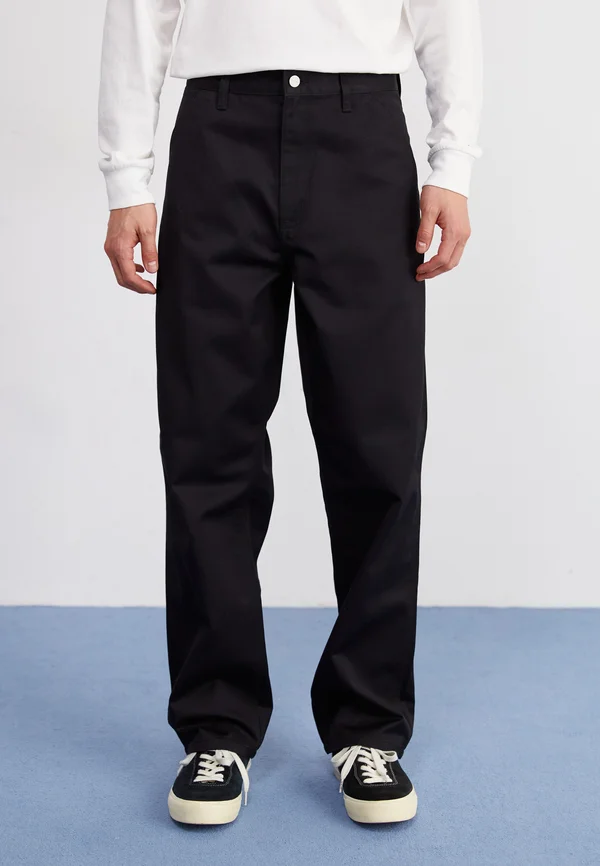 SIMPLE PANT - Stoffhose - black rinsed