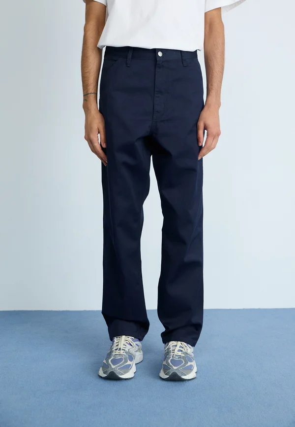 SIMPLE PANT - Stoffhose - dark navy rinsed