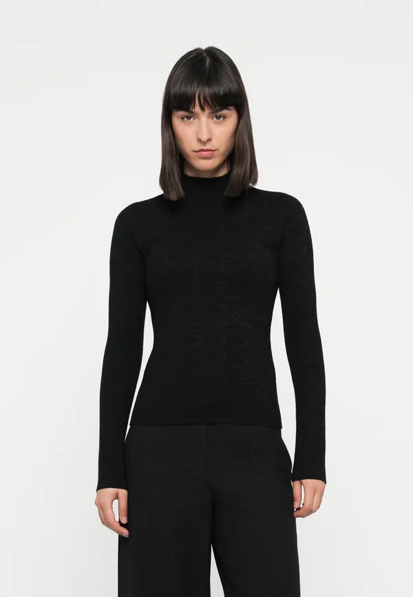 SINEPRO - Strickpullover - black