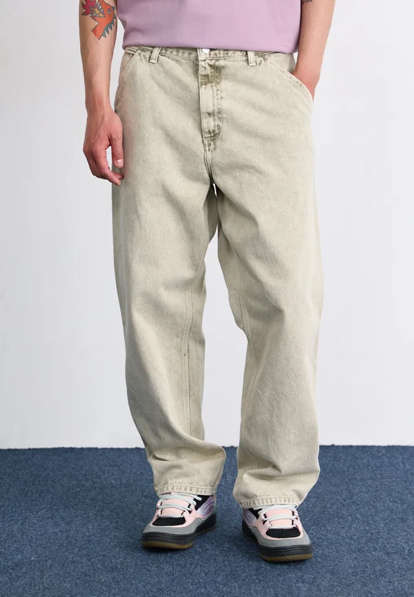 SINGLE KNEE PANT SMITHFIELD  - Jeans Relaxed Fit - opuntia chalk wash
