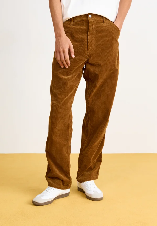 SINGLE KNEE PANT - Stoffhose - deep brown rinsed