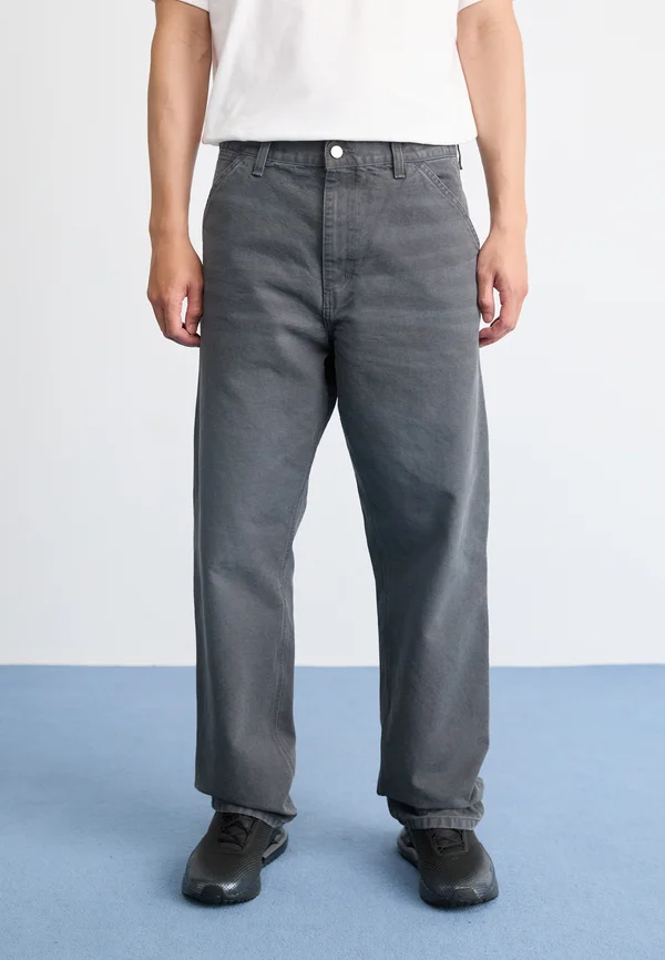 SINGLE KNEE PANT - Stoffhose - graphite stone