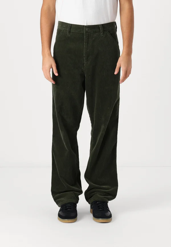 SINGLE KNEE PANT - Stoffhose - office green rinsed