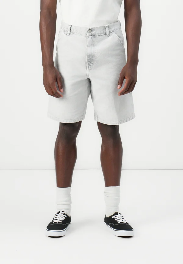 SINGLE KNEE SHORT DEARBORN CANVAS - Jeans Shorts - black chalk wash