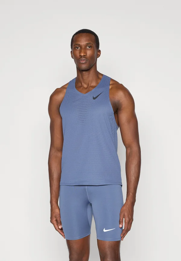 SINGLET - Top - diffused blue/black
