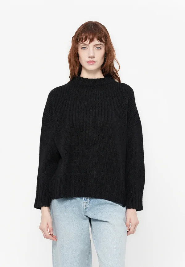 SIOLINO - Strickpullover - black
