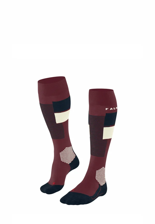 SK4 ADVANCED SKIING - Kniestrümpfe - merlot