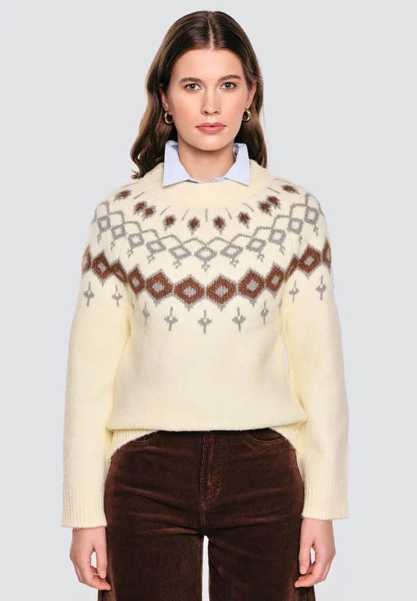 SKANDIA - Strickpullover - creme