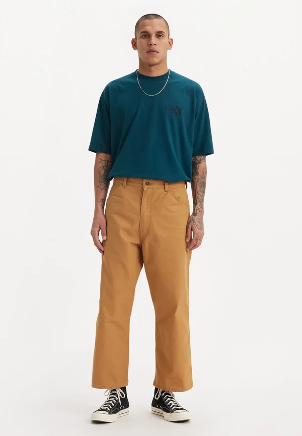 SKATE CROP CARPENTER - Jeans Relaxed Fit - brown sugar