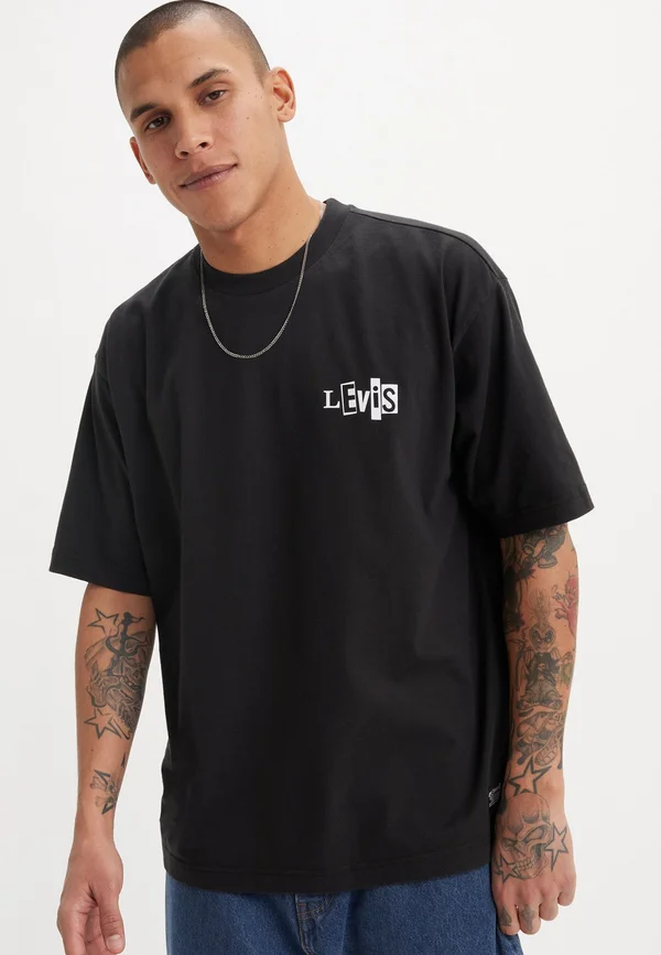 SKATE GRAPHIC BOX TEE - T-Shirt print - core black